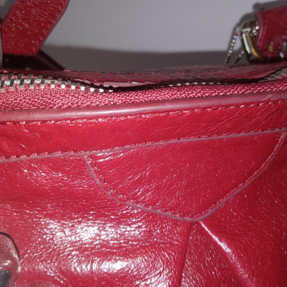 Danie red leather bag - Picture 8 of 16